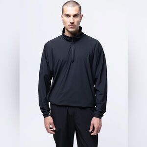 Inaka Black Men's Windbreaker Pullover